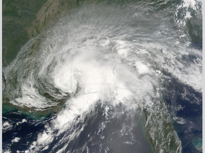 Satellite image of Tropical Storm Allison