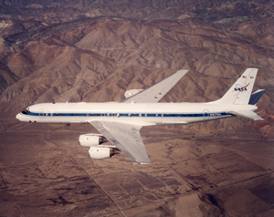 NASA DC-8 aircraft.  Image courtesy of NASA's Dryden Flight Research Center.