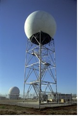 NEXRAD Doppler radar tower.