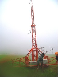 Tower deployment in advance of Hurricane Charley (2004).