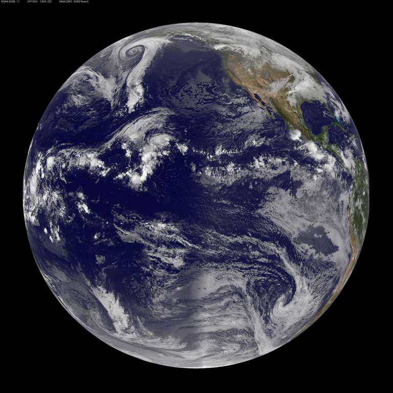 GOES West image of Earth
